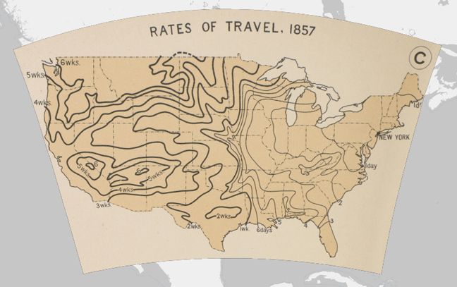 Rates of Travel, 1857